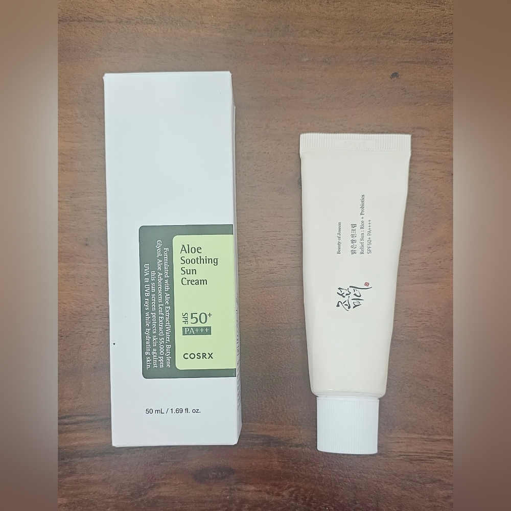 Korean Two Bundle Set COSRX Aloe soothing cream Sunscreen Beauty Of Joseon
